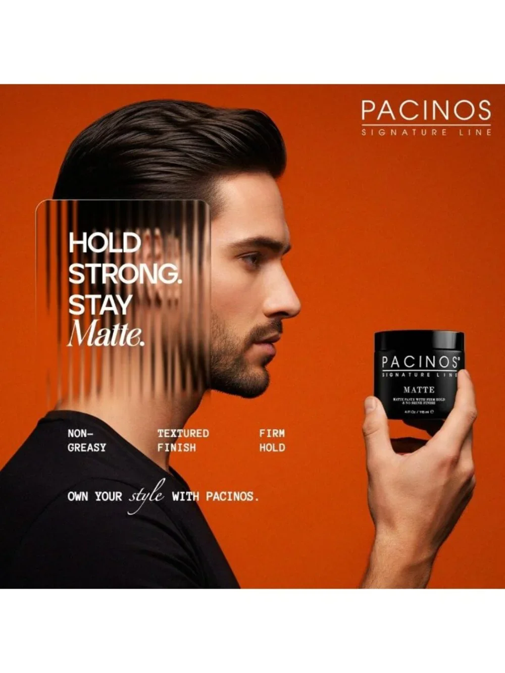 Matte Hair Paste for Firm Hold & No Shine - Sculpting Wax for All Hair Types, 4
